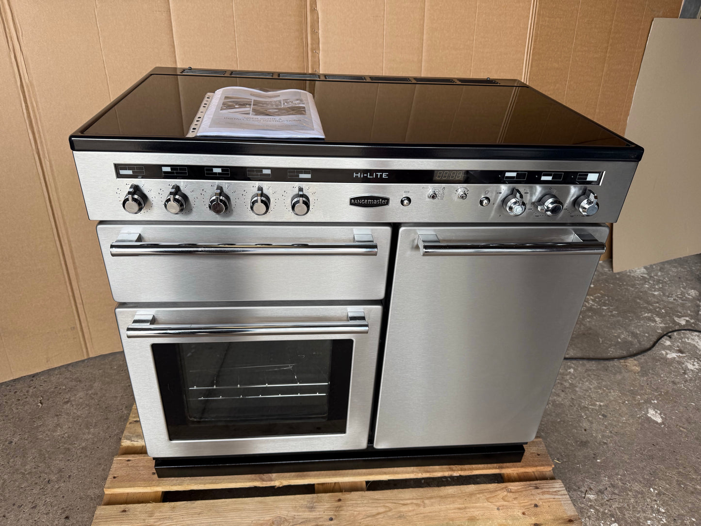 Rangemaster Hi-Lite 100 Induction Stainless Steel all Electric