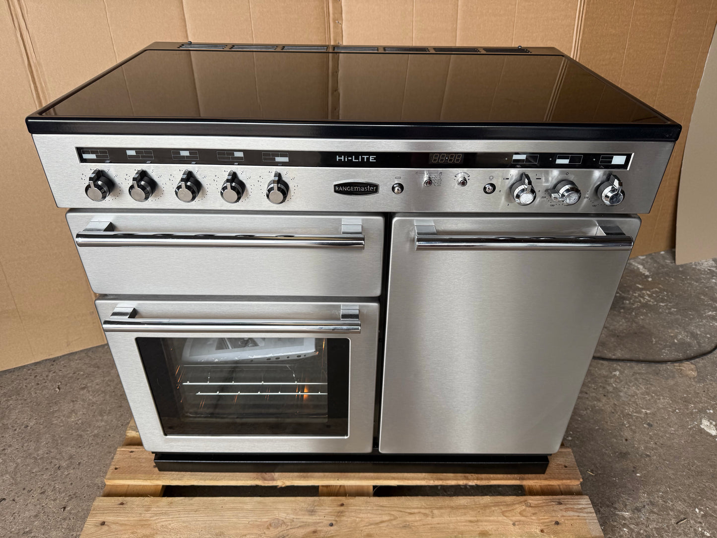Rangemaster Hi-Lite 100 Induction Stainless Steel all Electric