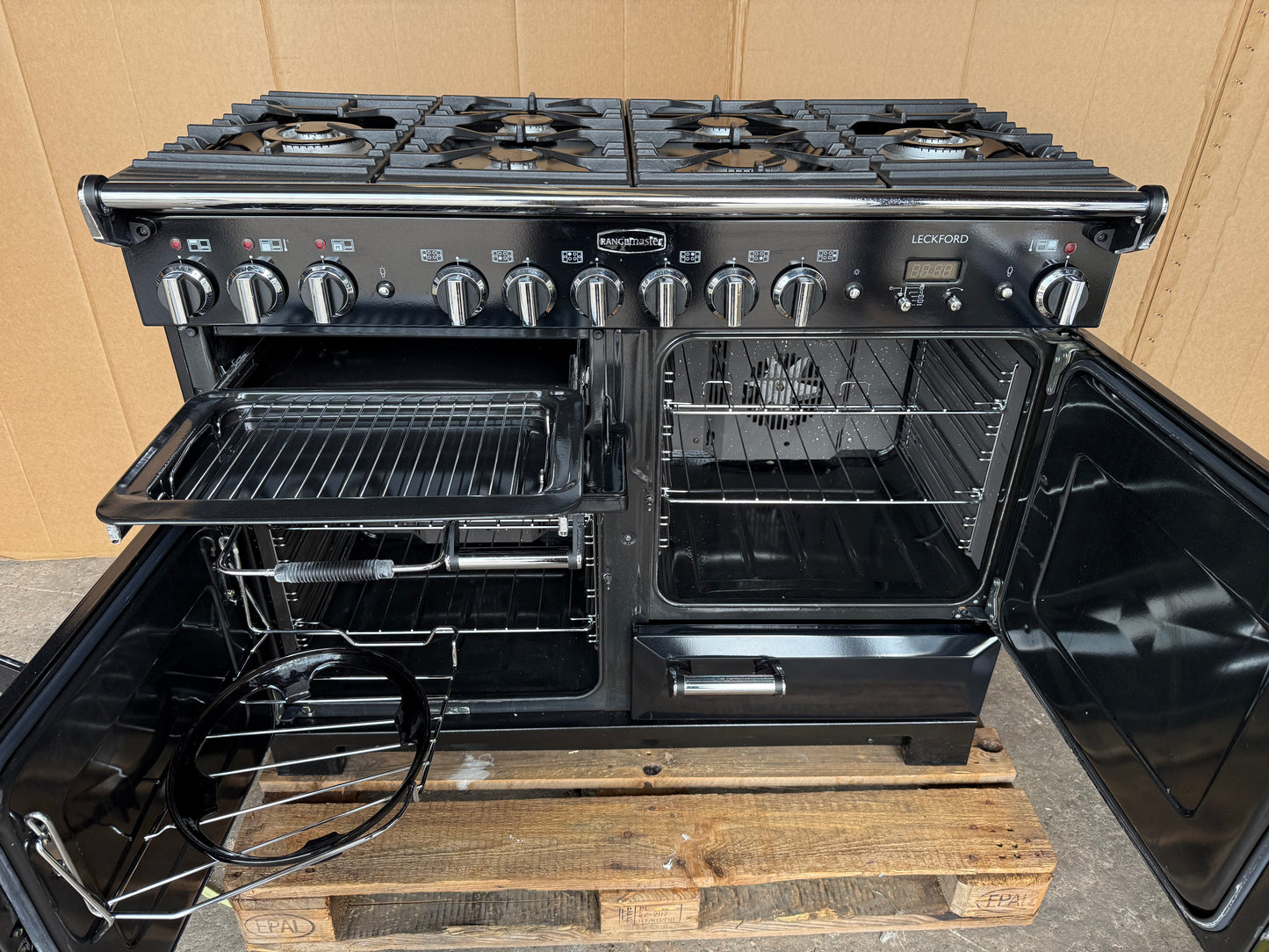 RANGEMASTER LECKFORD 110 DUAL FUEL FSD BLACL/CHROME