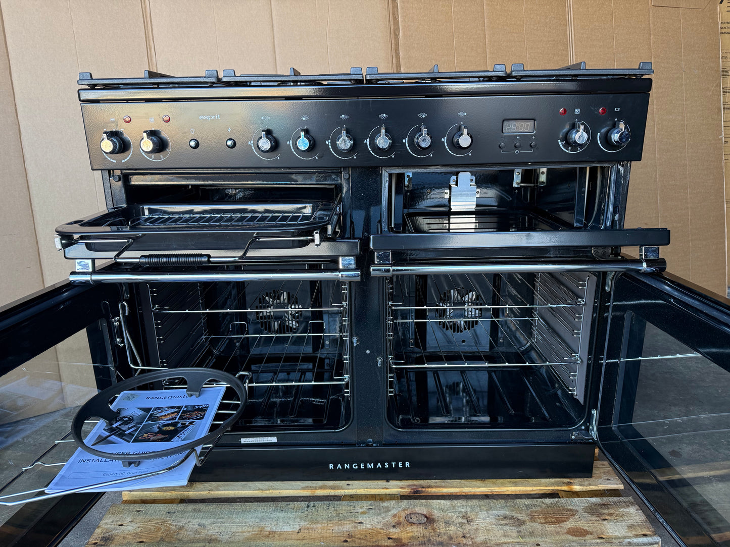Rangemaster esprit 110 Dual Fuel FSD Black/chrome