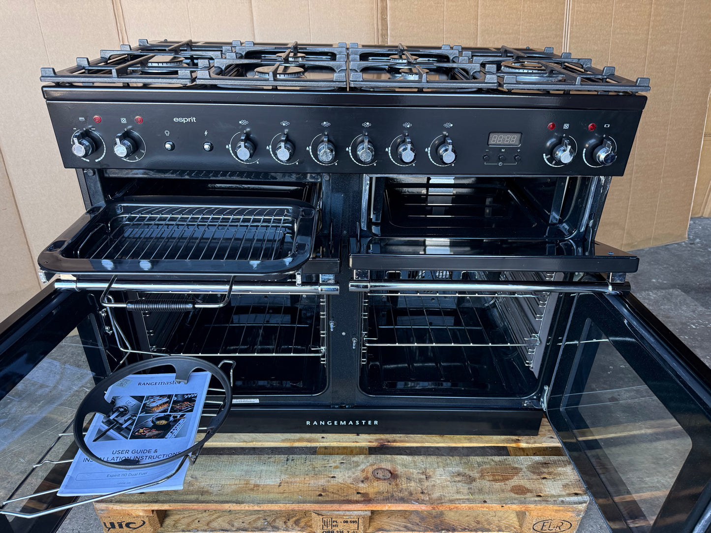 Rangemaster esprit 110 Dual Fuel FSD Black/chrome