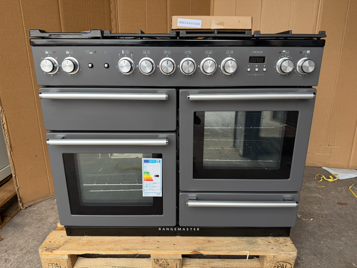 RANGEMASTER NEXUS 110 DUAL FUEL FSD SLATE CHROME WITH PROVING DRAWER
