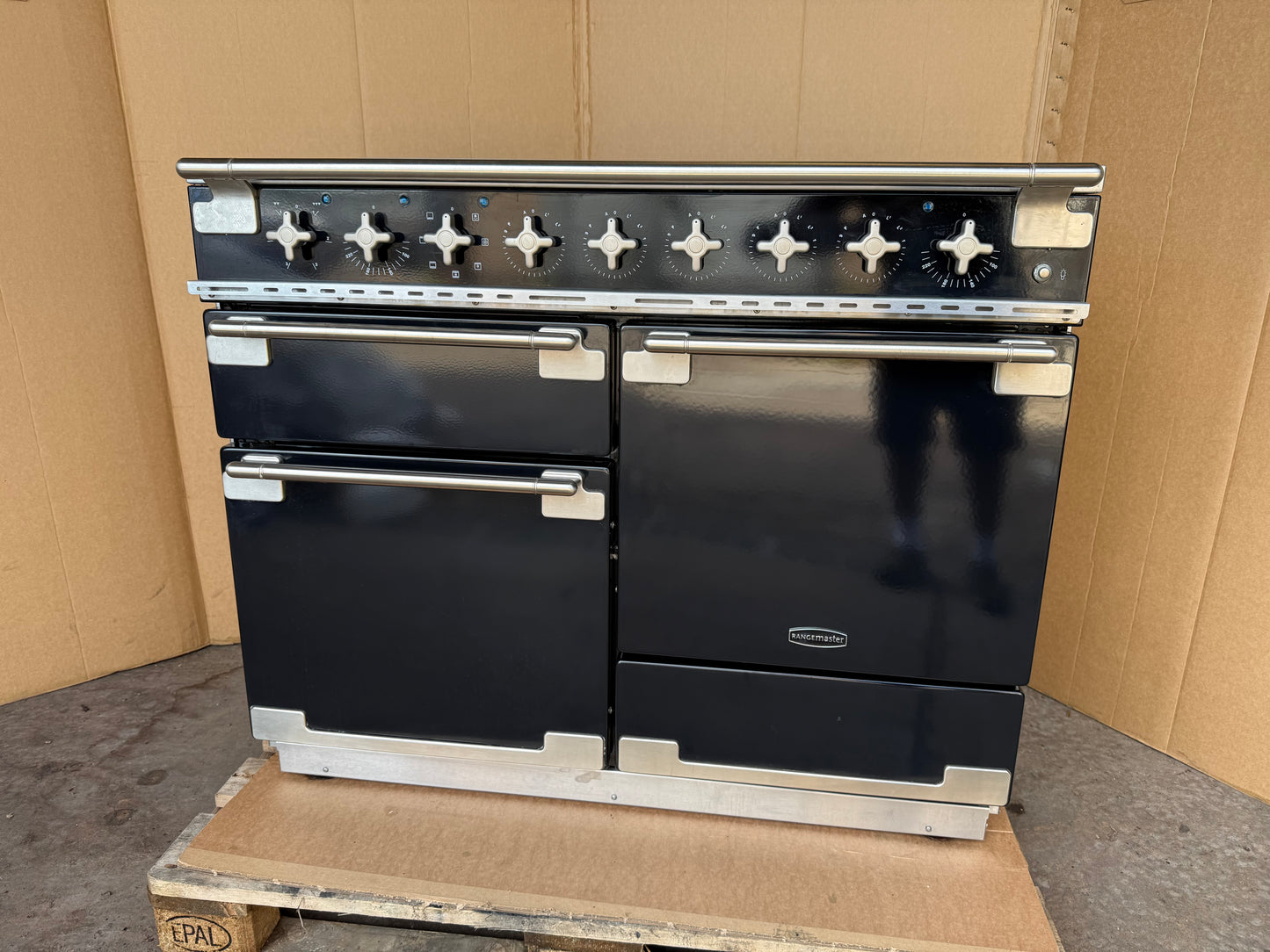 RANGEMASTER ELISE 110 INDUCTION BLACK WITH NICKEL TRIM