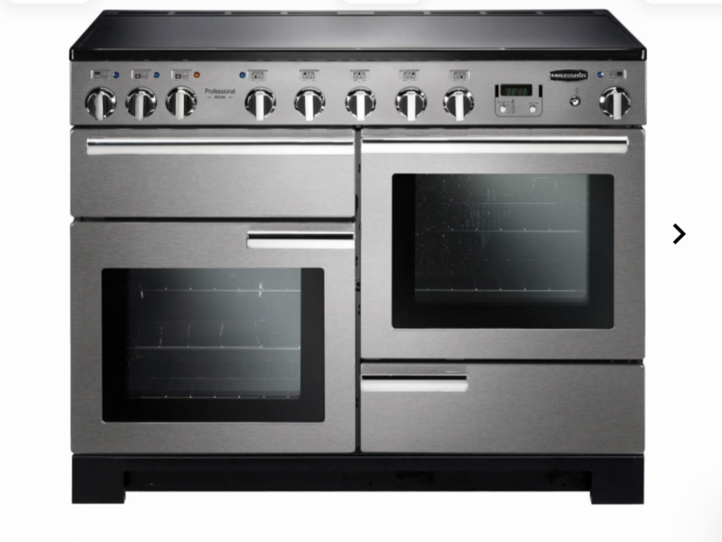 RANGEMASTER PROFESSIONAL DELUXE 110 INDUCTION ALL ELECTRIC WITH WARMING DRAWER