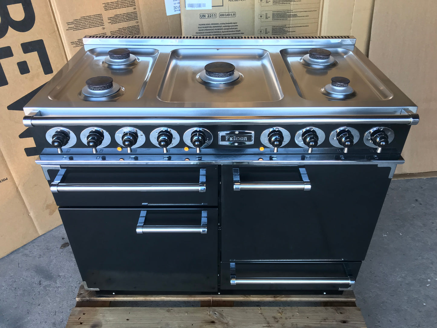 Falcon Deluxe 110 Dual Fuel Black Cooker