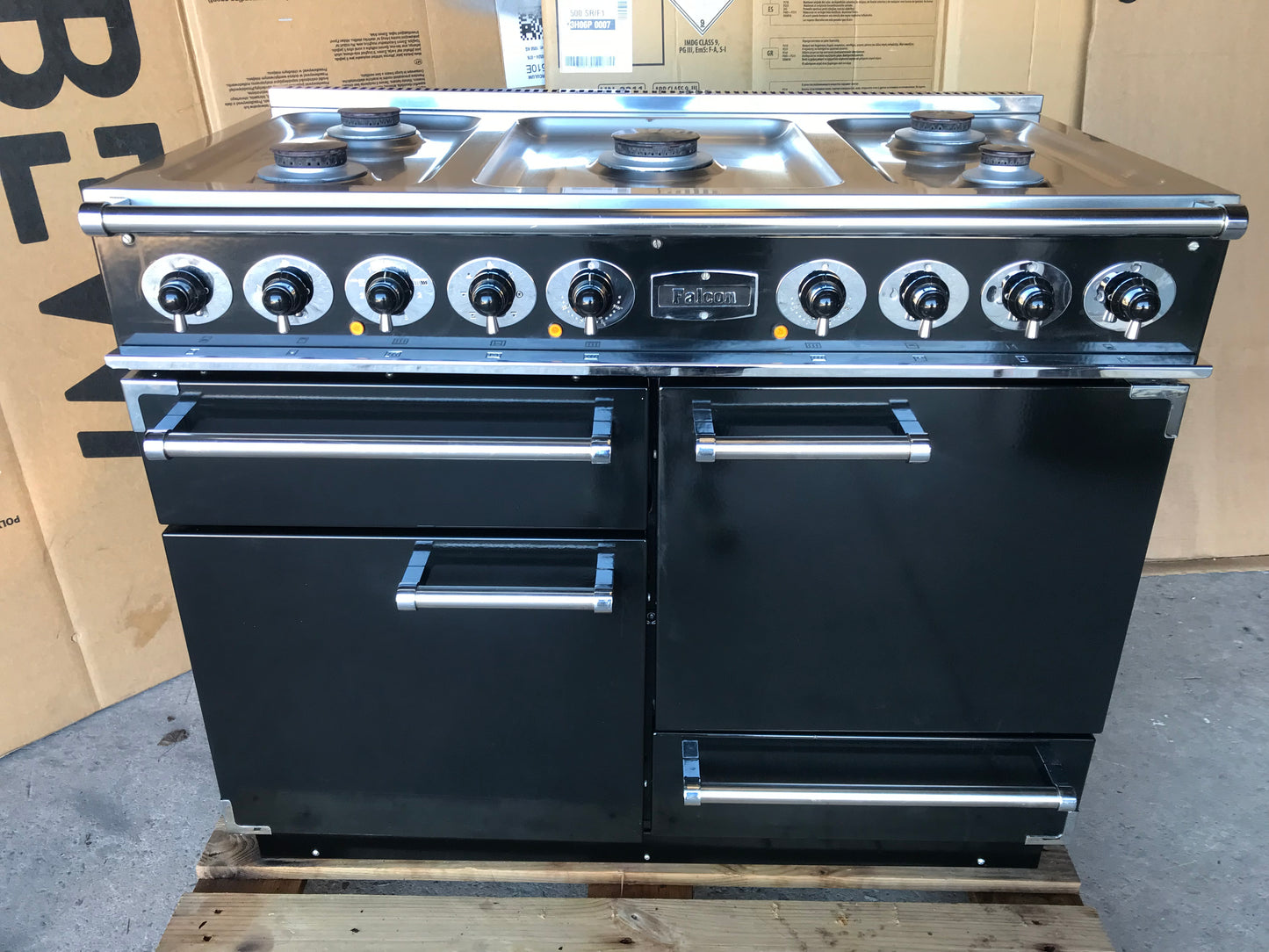 Falcon Deluxe 110 Dual Fuel Black Cooker