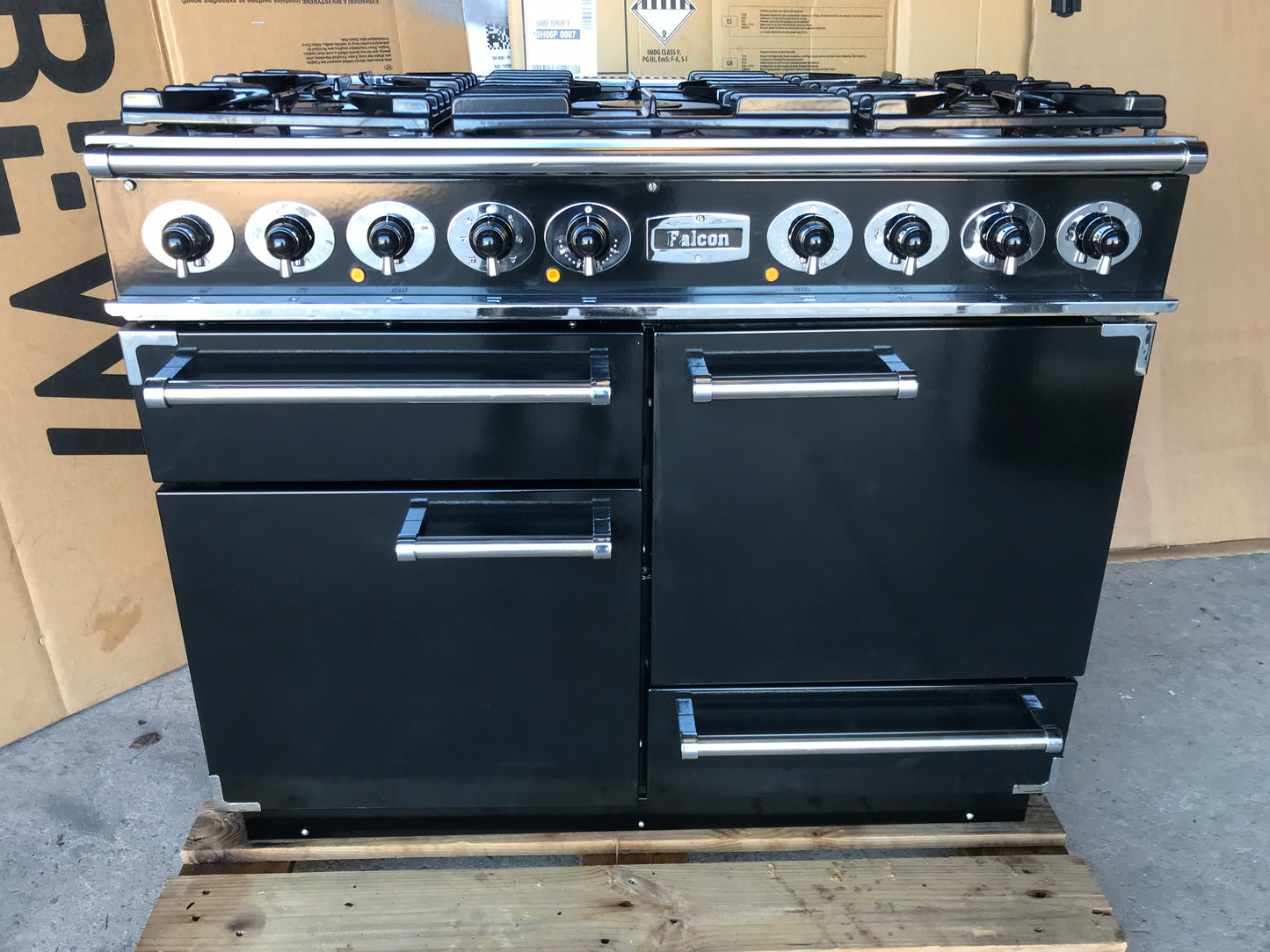 Falcon Deluxe 110 Dual Fuel Black Cooker