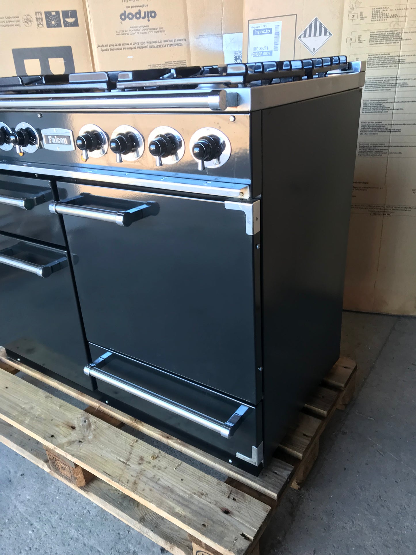 Falcon Deluxe 110 Dual Fuel Black Cooker