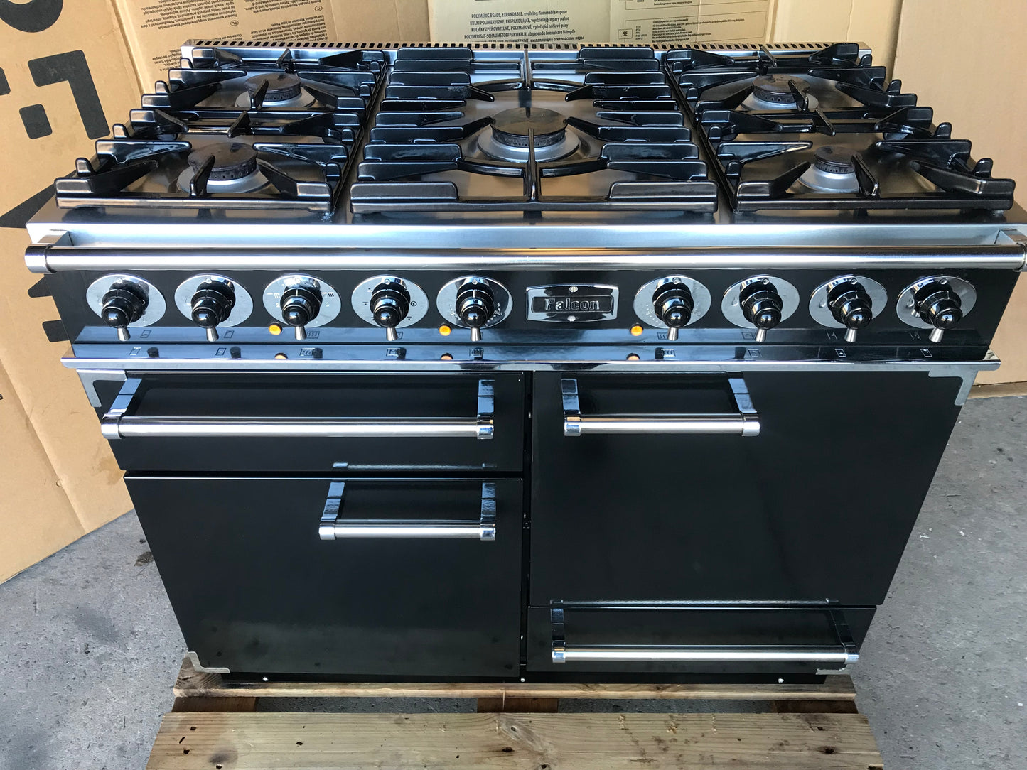 Falcon Deluxe 110 Dual Fuel Black Cooker