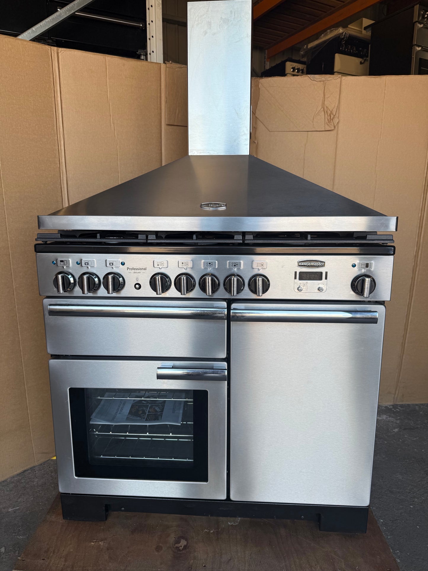 RANGEMASTER PROFESSIONAL DELUXE 100 DUAL FUEL FSD WITH HOOD
