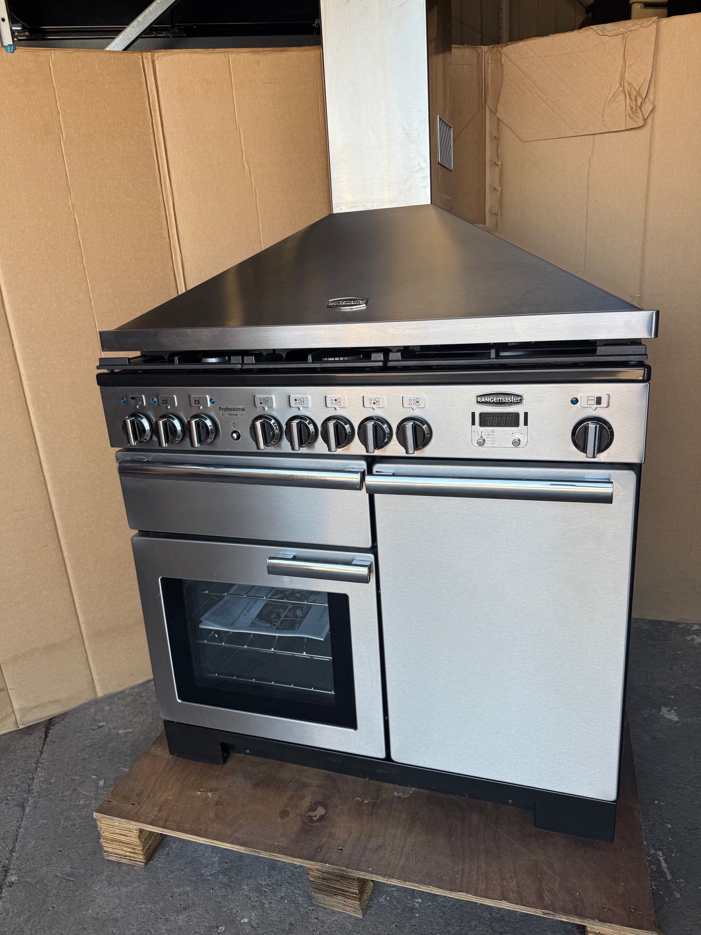 RANGEMASTER PROFESSIONAL DELUXE 100 DUAL FUEL FSD WITH HOOD