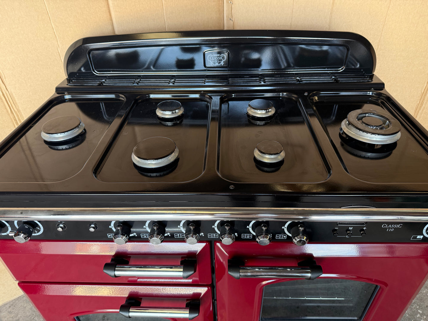 RANGEMASTER CLASSIC 110 DUAL FUEL FSD BURGUNDY RED/CHROME