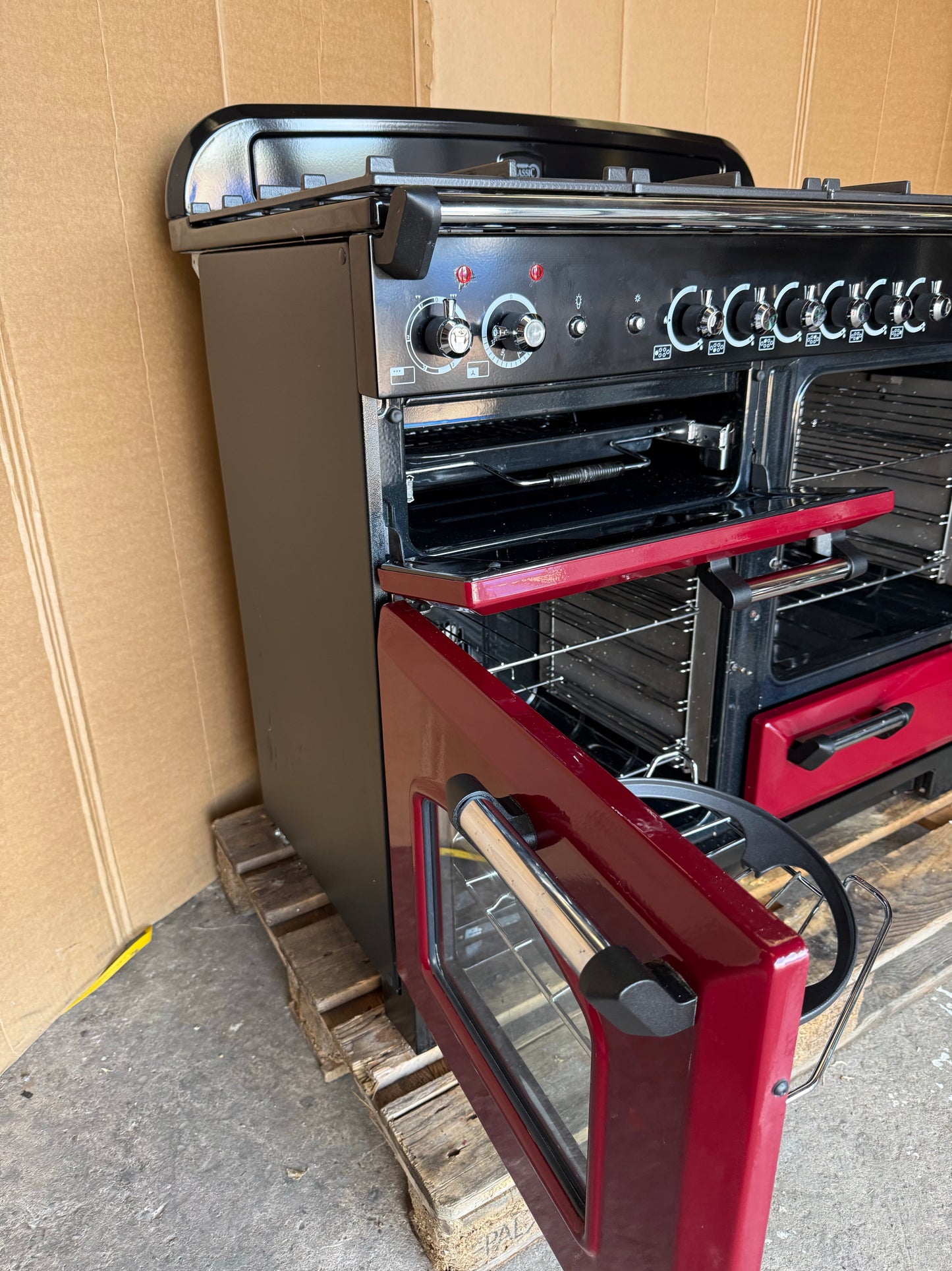 RANGEMASTER CLASSIC 110 DUAL FUEL FSD BURGUNDY RED/CHROME