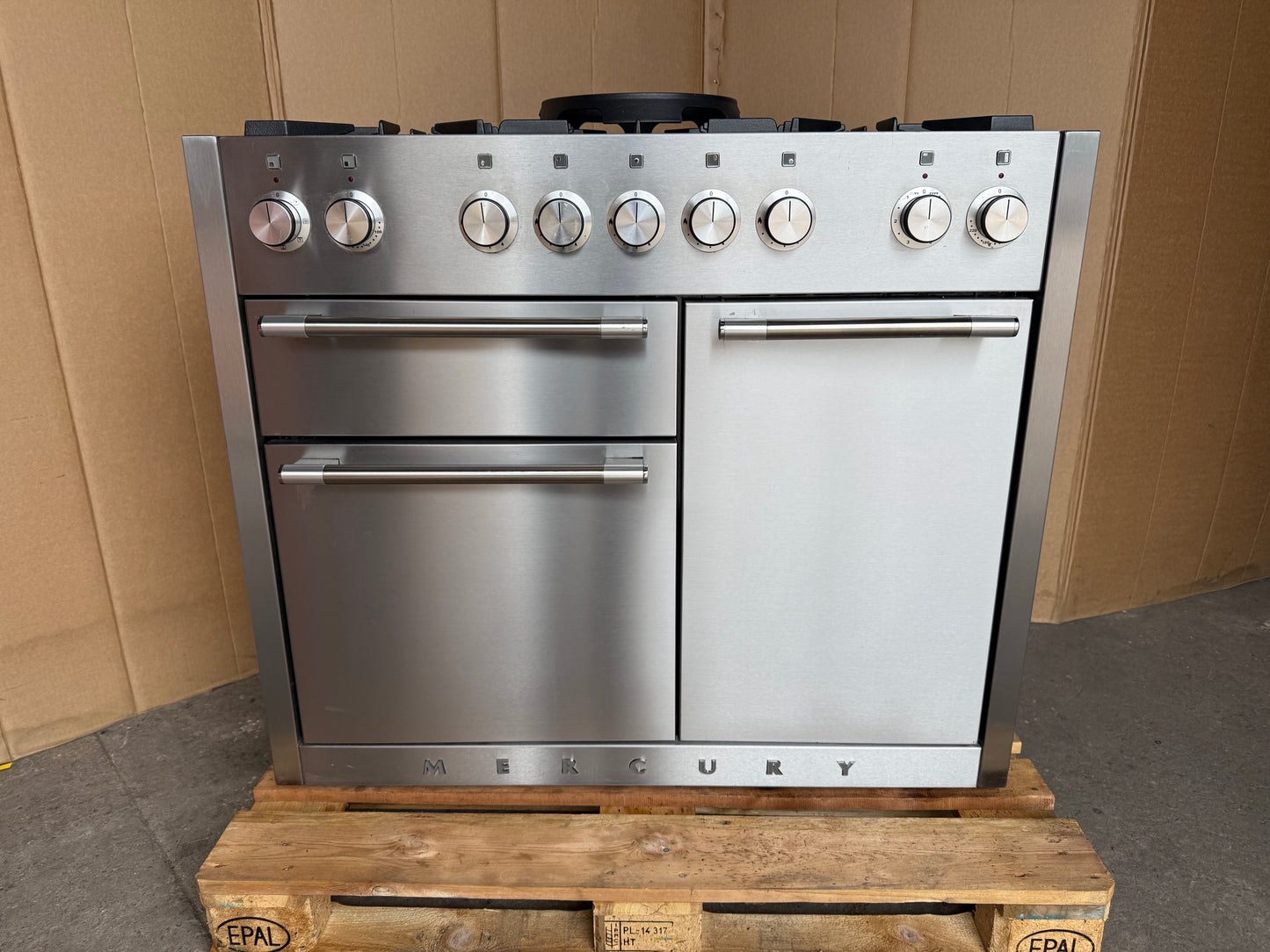 MERCURY 1082MM DUAL FUEL FSD STAINLESS STEEL COOKER