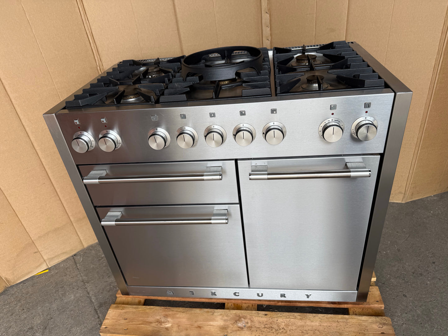 MERCURY 1082MM DUAL FUEL FSD STAINLESS STEEL COOKER