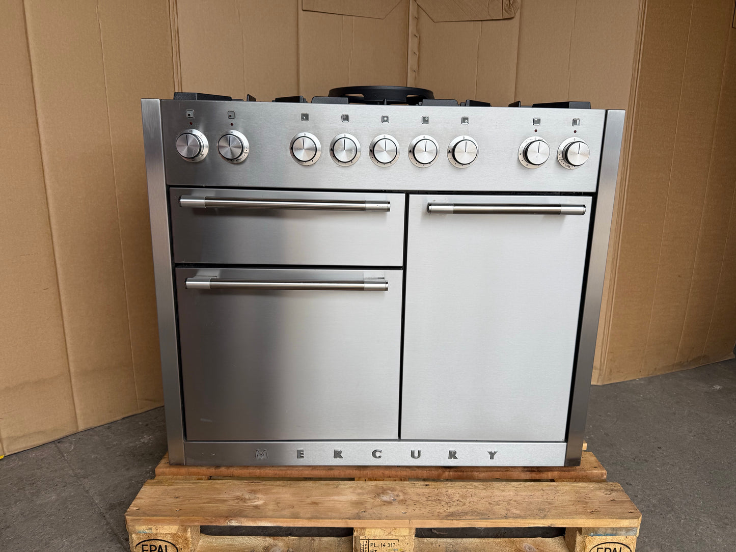 MERCURY 1082MM DUAL FUEL FSD STAINLESS STEEL COOKER