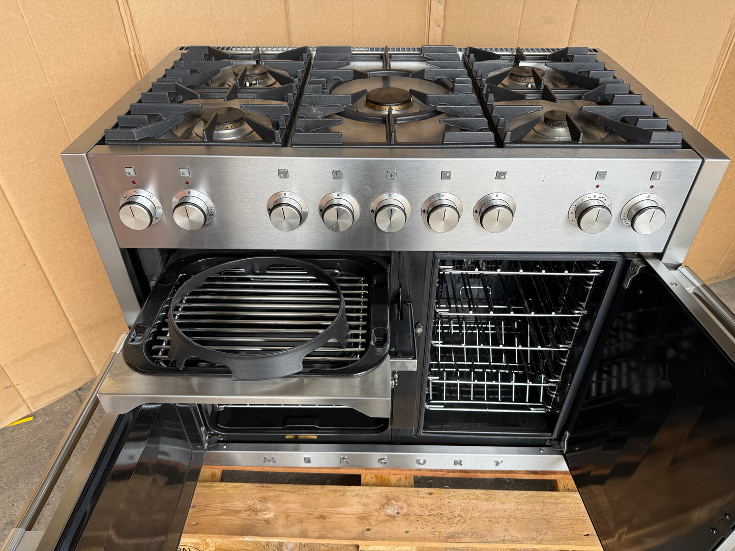 MERCURY 1082MM DUAL FUEL FSD STAINLESS STEEL COOKER