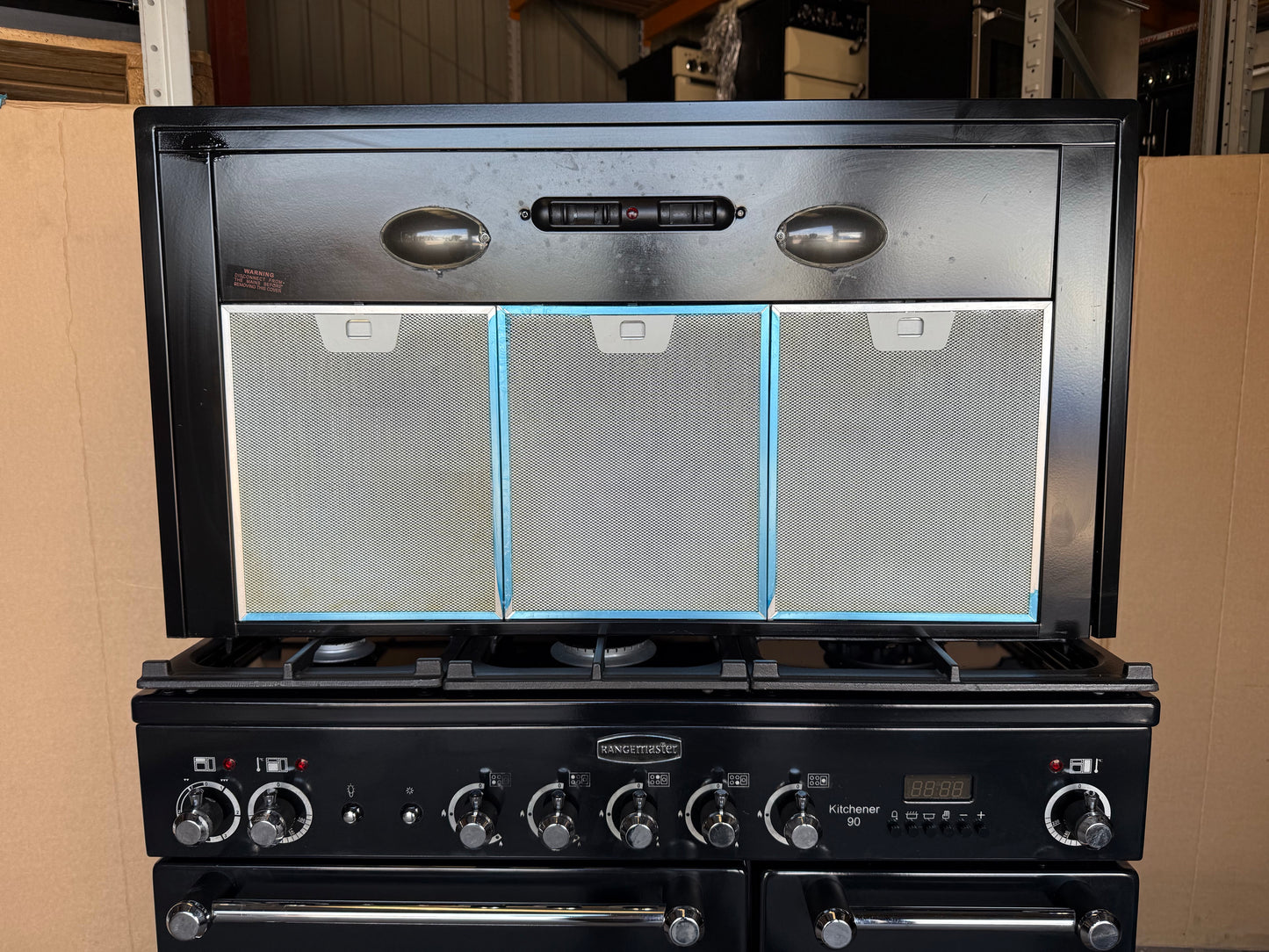 RANGEMASTER KITCHENER 90 DUAL FUEL FSD WITH HOOD