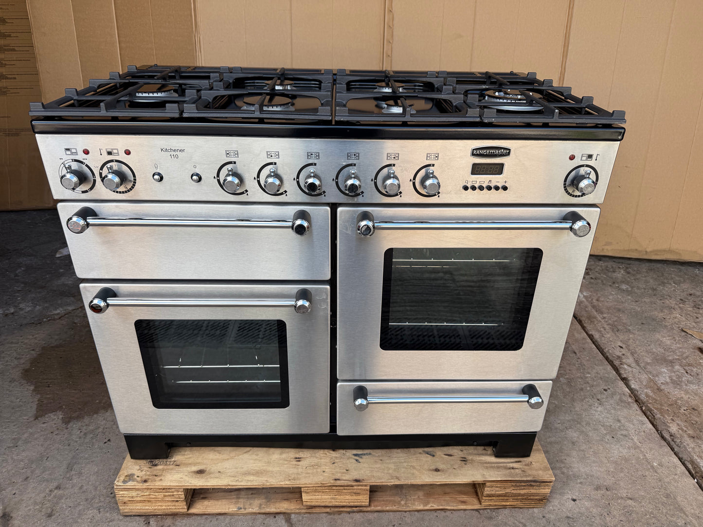 RANGEMASTER KITCHENER 110 DUAL FUEL FSD STAINLESS STEEL