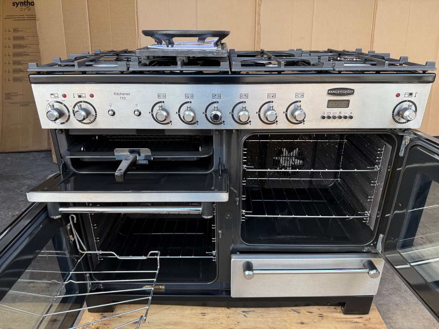 RANGEMASTER KITCHENER 110 DUAL FUEL FSD STAINLESS STEEL