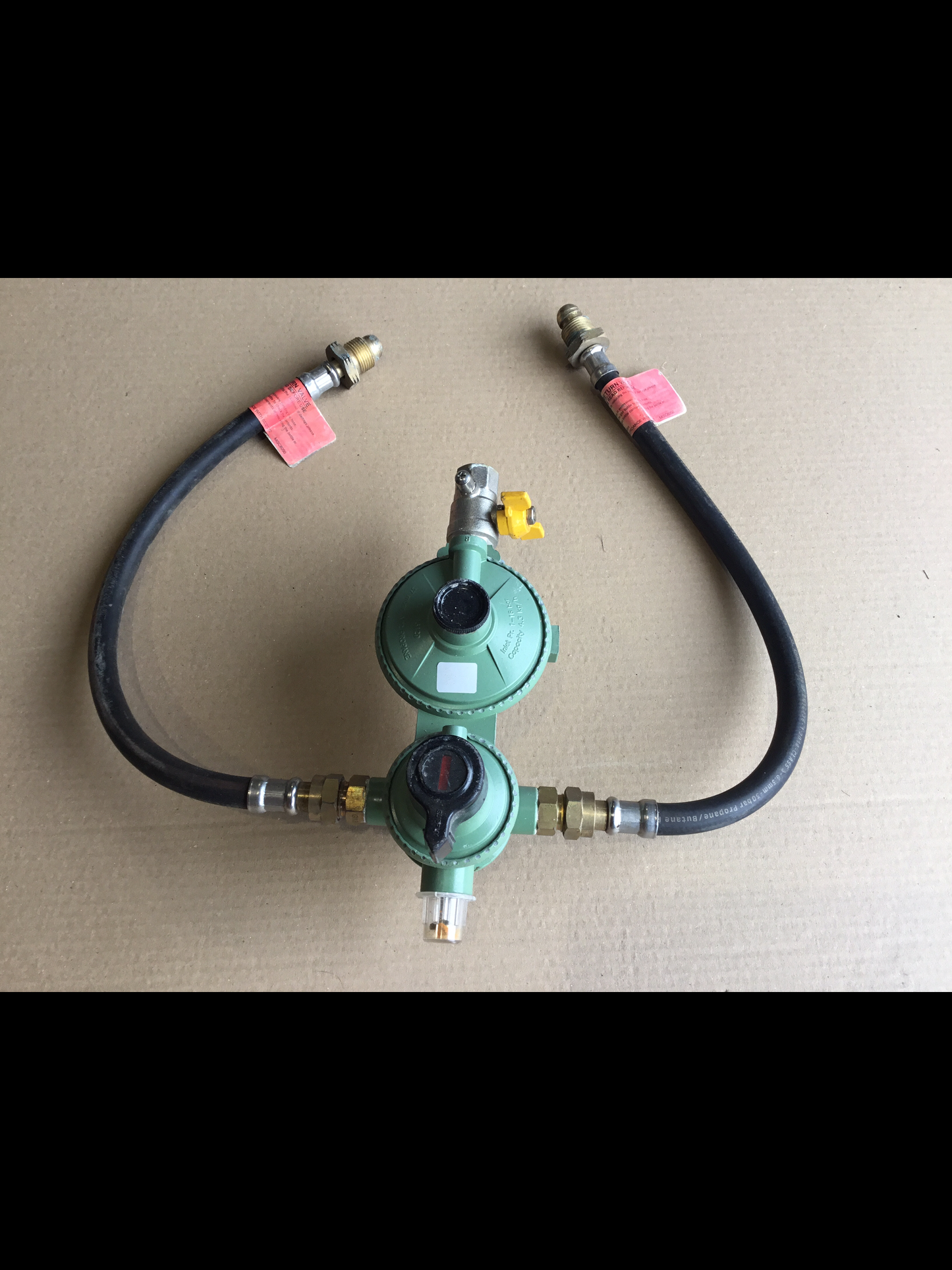 LPG PROPANE CYLINDER GAS REGULATOR 2 CYLINDER AUTOMATIC GAS CHANGEOVER KIT