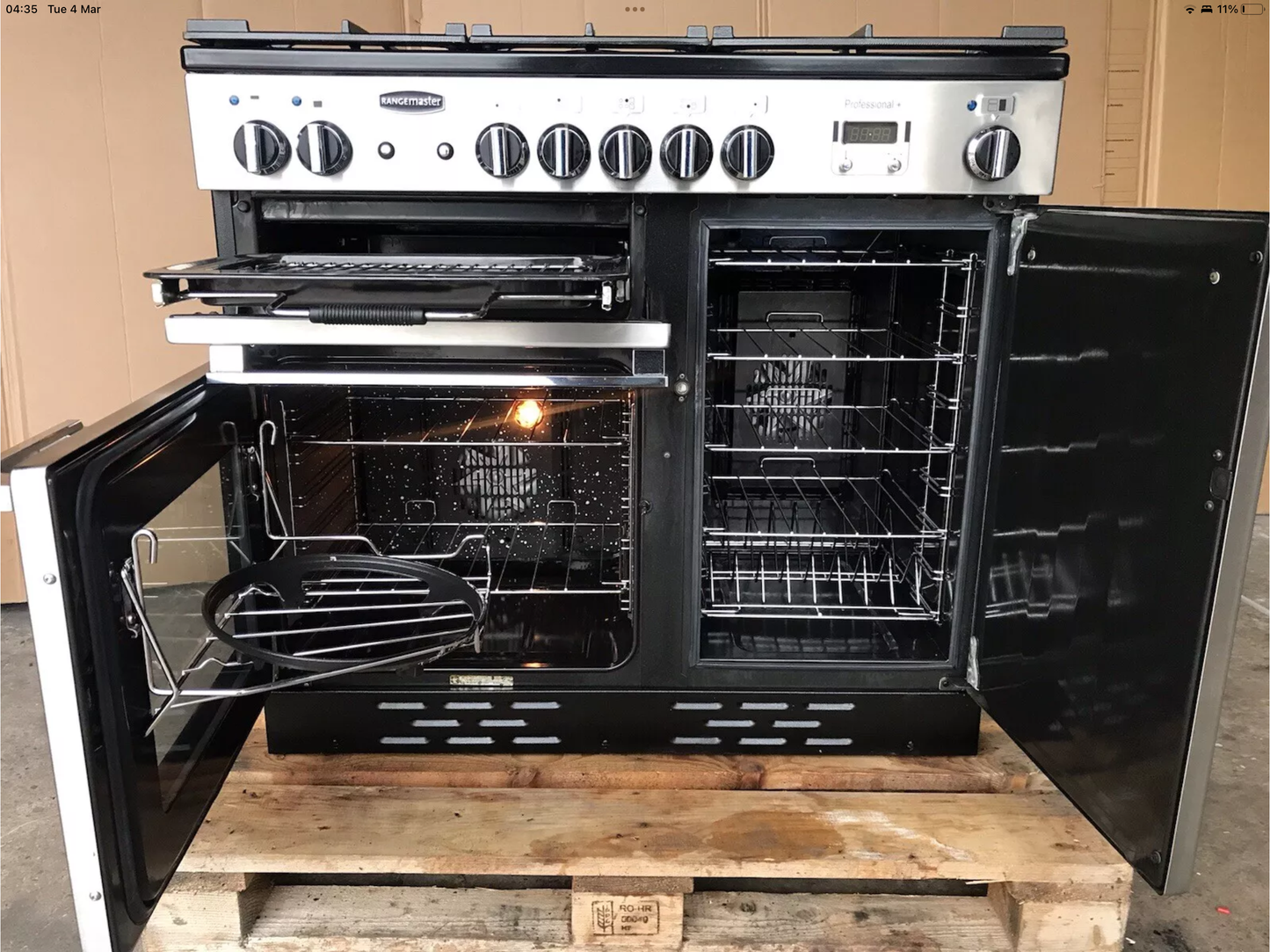 Rangemaster Professional Plus 100 Dual Fuel FSD Cooker with Matching Hood