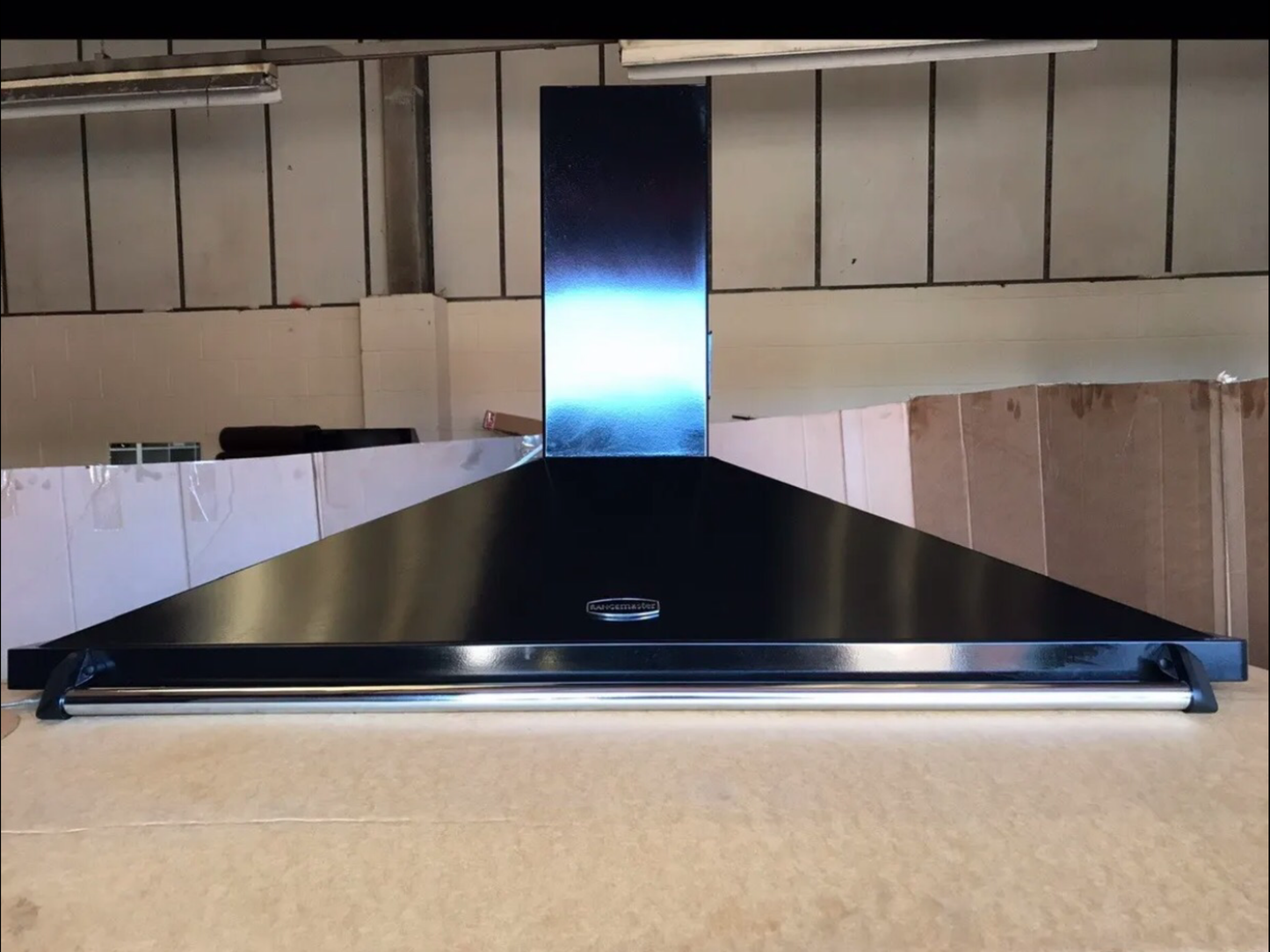 RANGEMASTER 110CM BLACK/CHROME EXTRACTOR HOOD