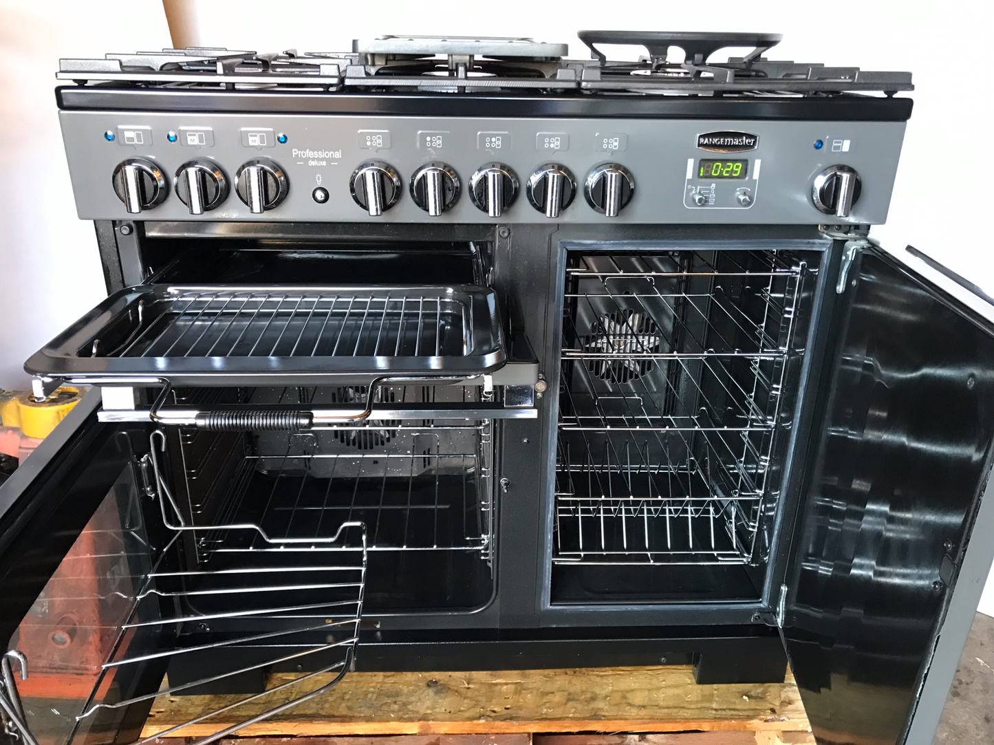 RANGEMASTER PROFESSIONAL DELUXE 100 DUAL FUEL FSD SLATE CHROME COOKER