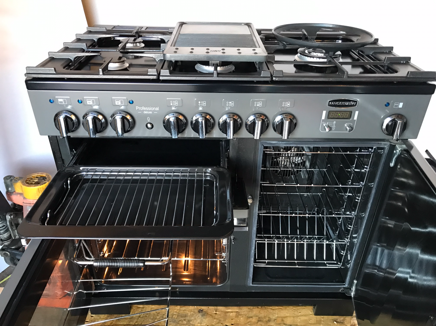 RANGEMASTER PROFESSIONAL DELUXE 100 DUAL FUEL FSD SLATE CHROME COOKER
