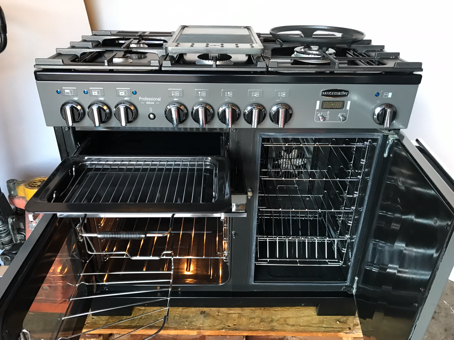 RANGEMASTER PROFESSIONAL DELUXE 100 DUAL FUEL FSD SLATE CHROME COOKER