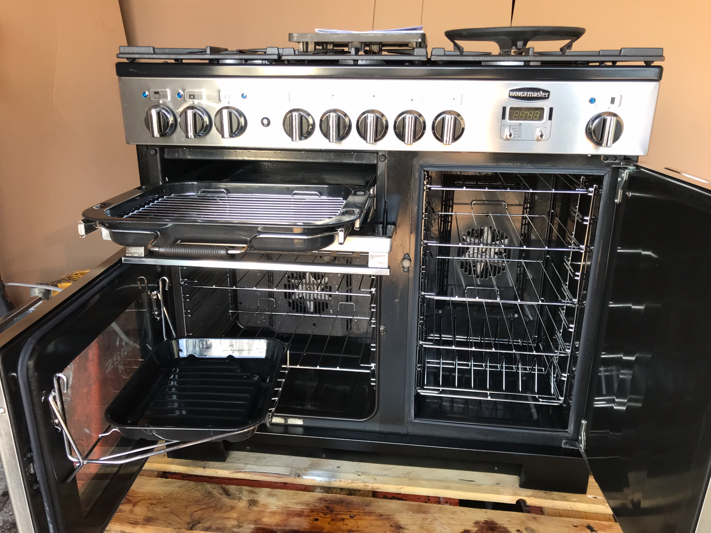 RANGEMASTER PROFESSIONAL DELUXE 100 DUAL FUEL FSD STAINLESS STEEL