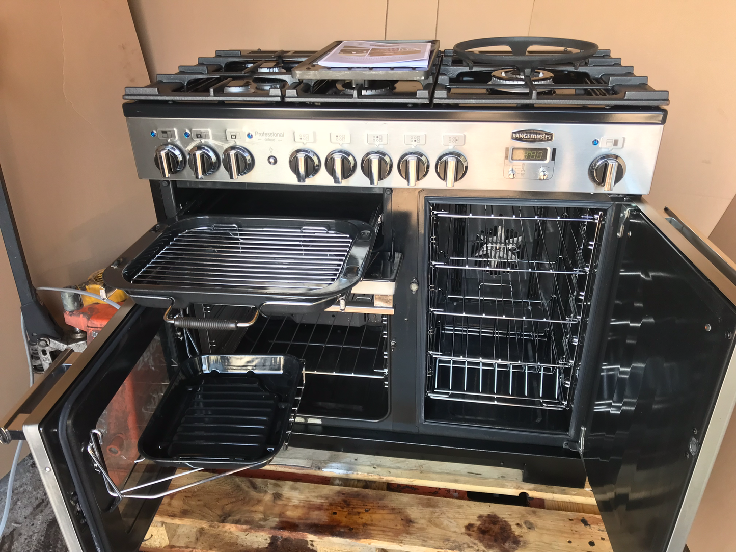 RANGEMASTER PROFESSIONAL DELUXE 100 DUAL FUEL FSD STAINLESS STEEL