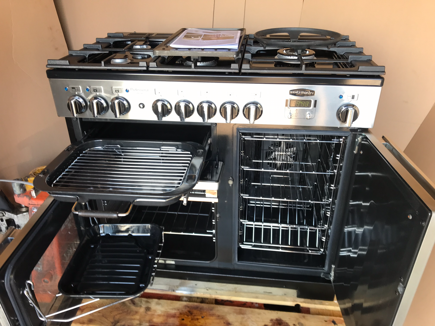 RANGEMASTER PROFESSIONAL DELUXE 100 DUAL FUEL FSD STAINLESS STEEL
