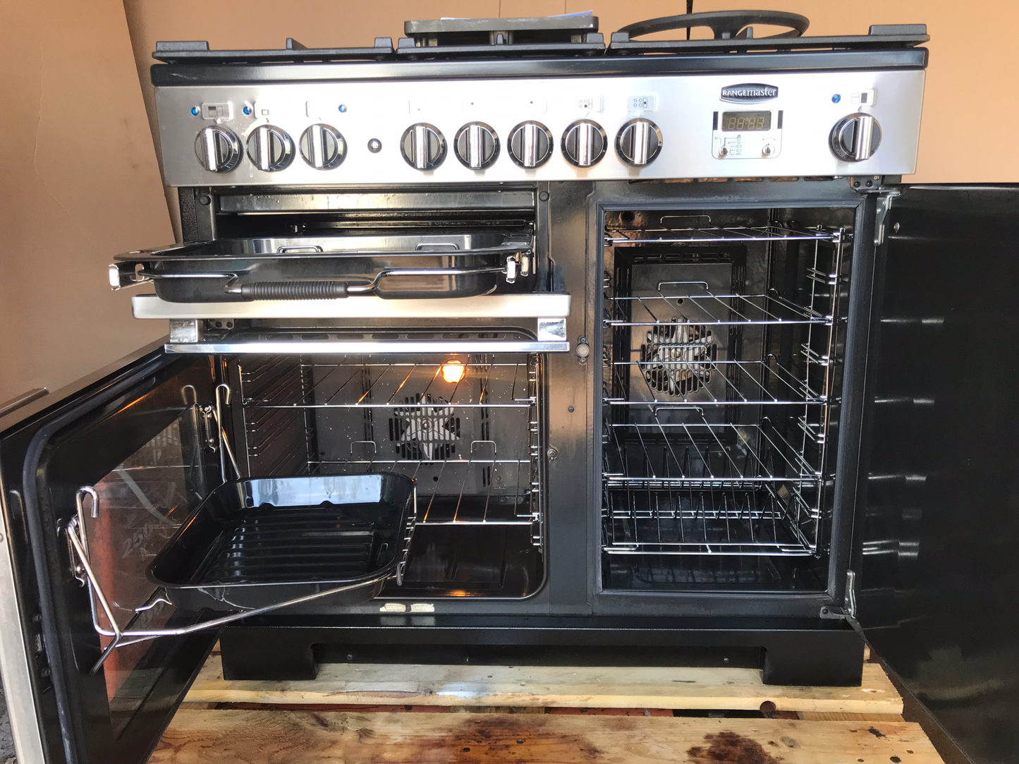 RANGEMASTER PROFESSIONAL DELUXE 100 DUAL FUEL FSD STAINLESS STEEL