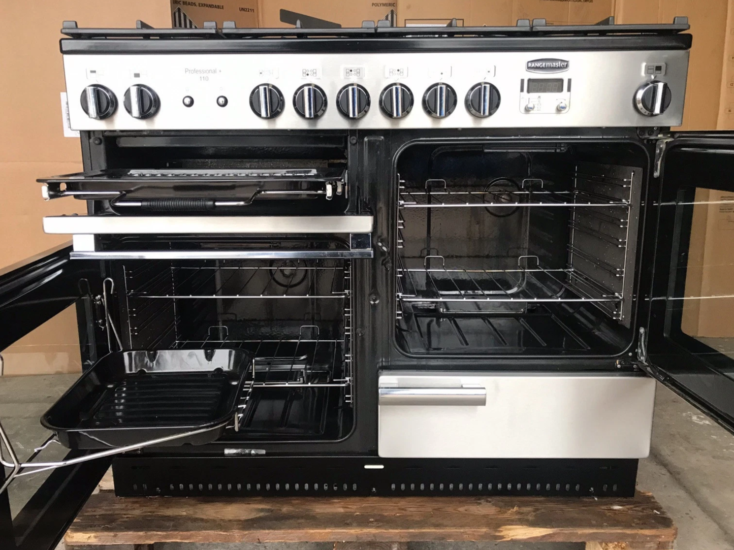 RANGEMASTER PROFESSIONAL PLUS110 FSD STAINLESS STEEL NATURAL GAS COOKER