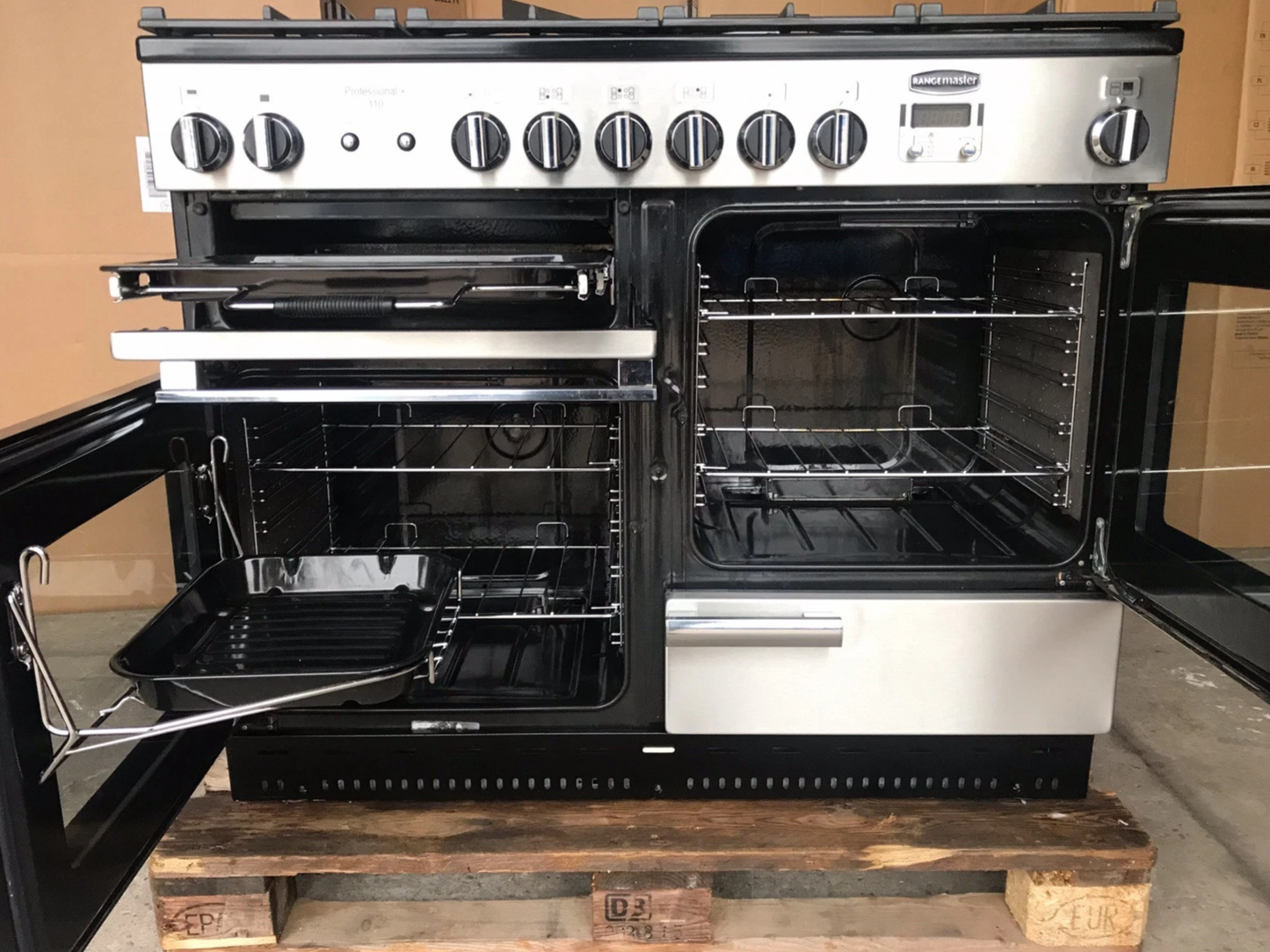 RANGEMASTER PROFESSIONAL PLUS110 FSD STAINLESS STEEL NATURAL GAS COOKER