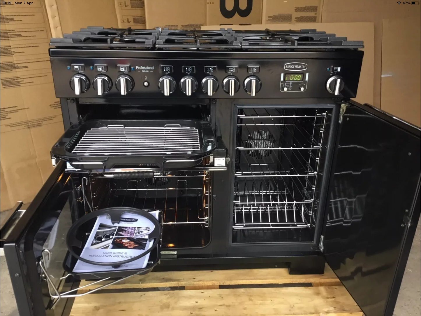 RANGEMASTER PROFESSIONAL DELUXE 100 FSD BKACK. IMMACULATE CONDITION