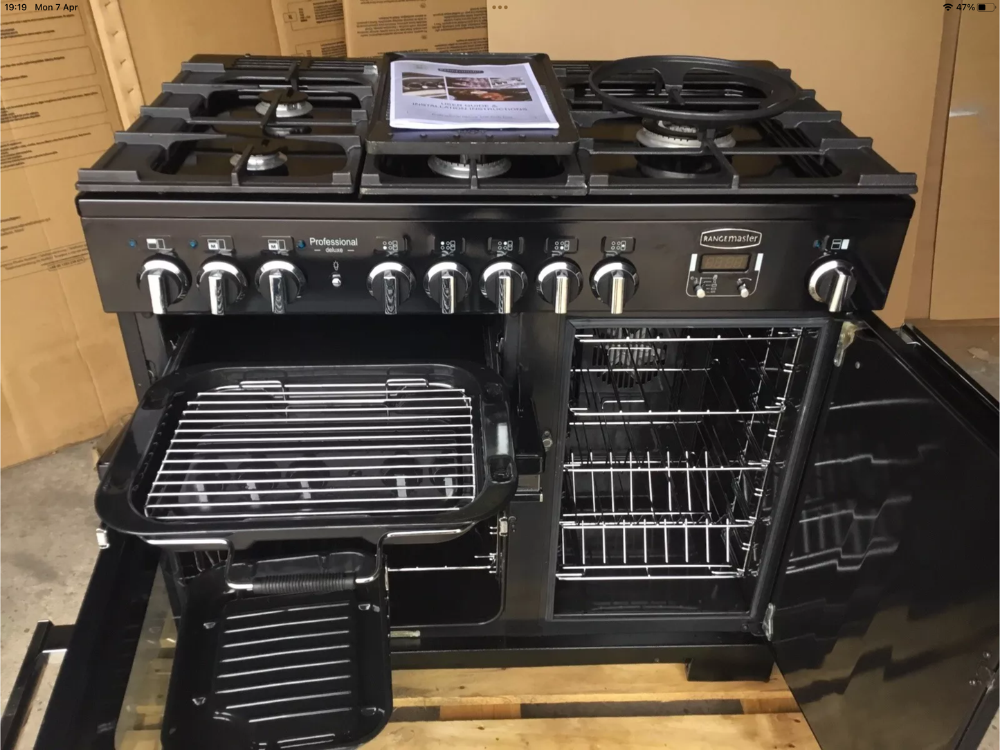 RANGEMASTER PROFESSIONAL DELUXE 100 FSD BKACK. IMMACULATE CONDITION