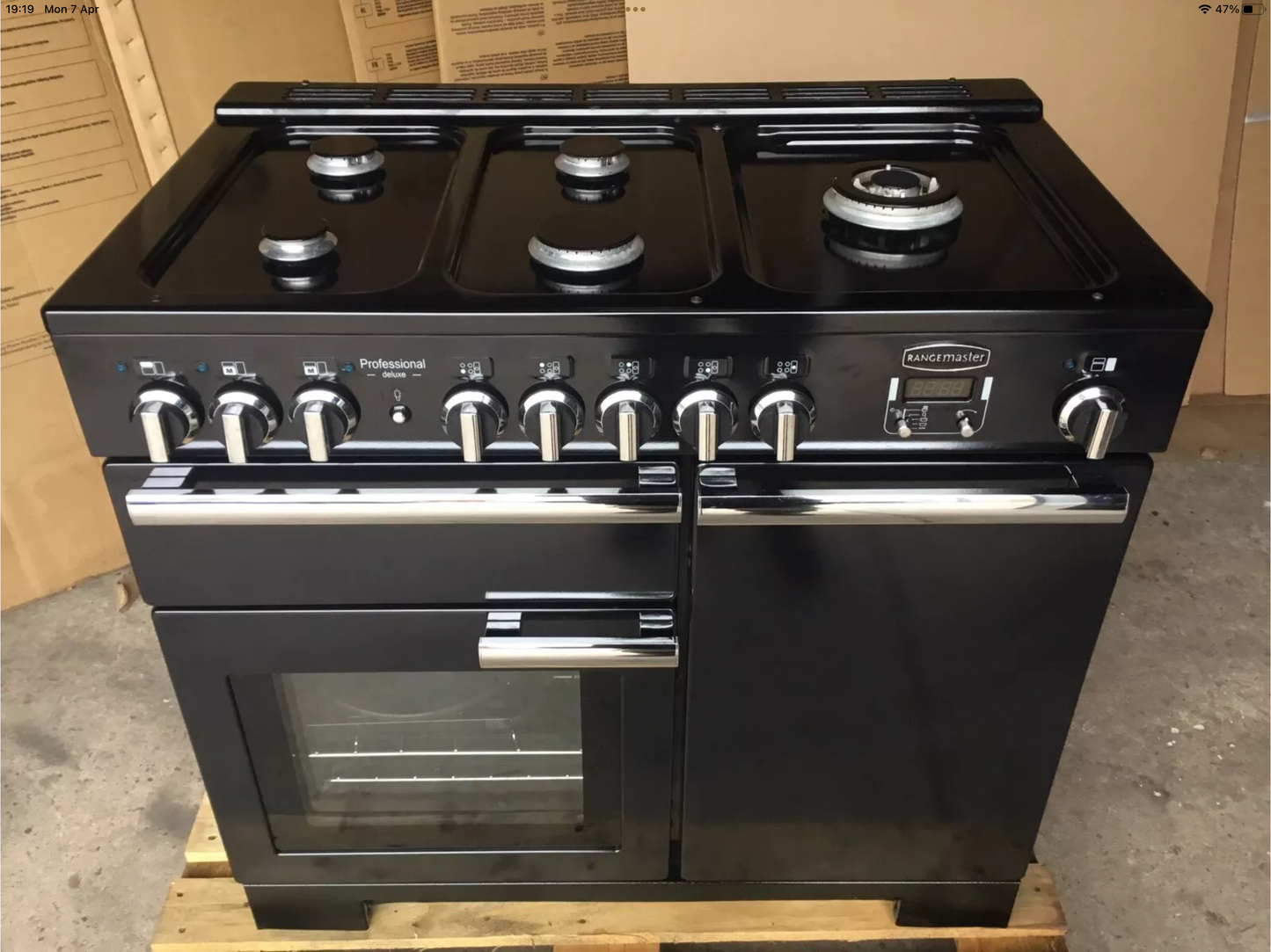 RANGEMASTER PROFESSIONAL DELUXE 100 FSD BKACK. IMMACULATE CONDITION
