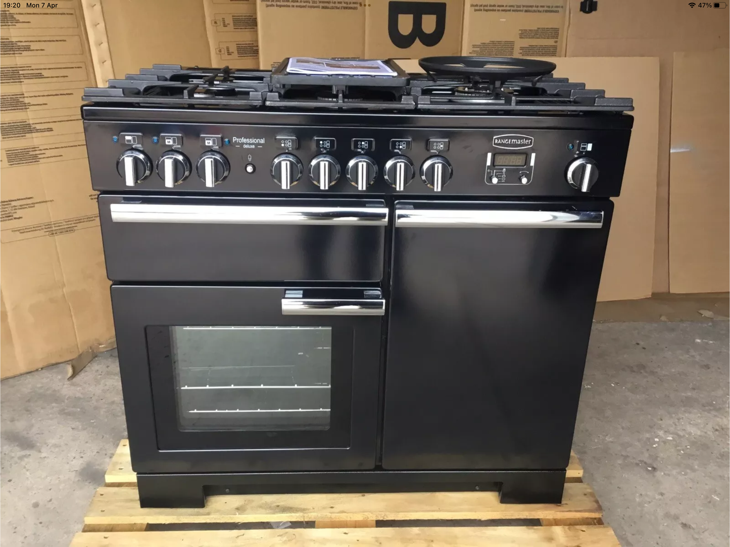RANGEMASTER PROFESSIONAL DELUXE 100 FSD BKACK. IMMACULATE CONDITION