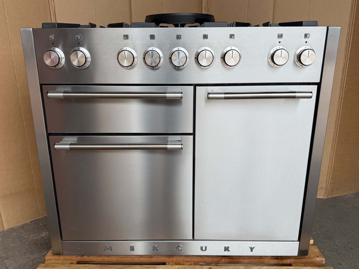MERCURY 1082MM DUAL FUEL FSD STAINLESS STEEL COOKER