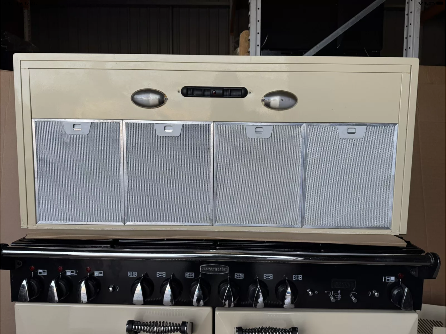 RANGEMASTER ELAN 110 DUAL FUEL CREAM WITH HOOD