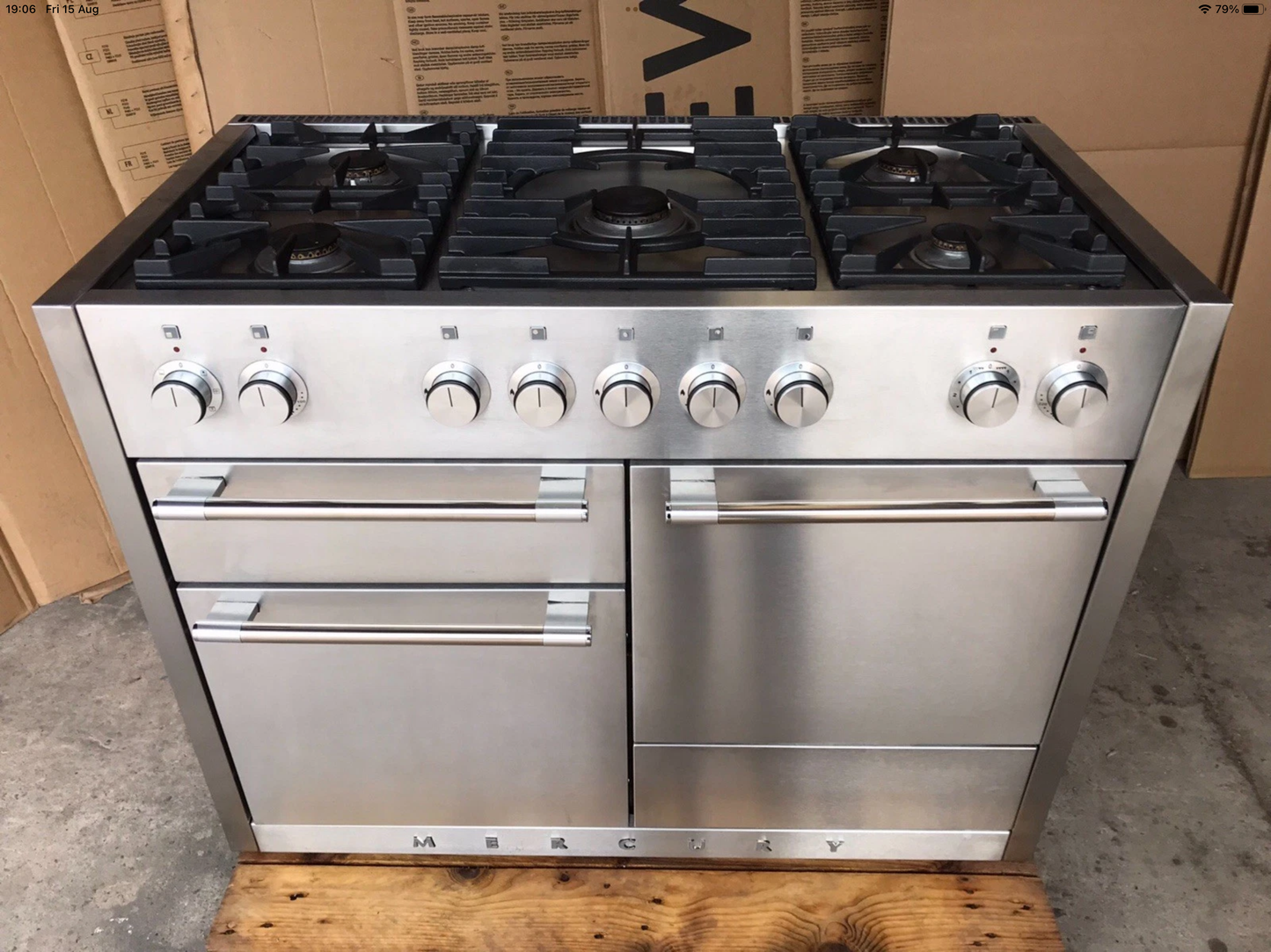 MERCURY 1100 DUAL FUEL FSD STAINLESS STEEL COOKER