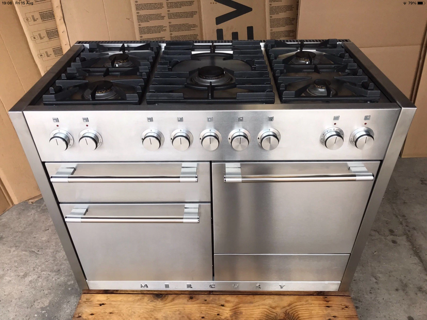 MERCURY 1100 DUAL FUEL FSD STAINLESS STEEL COOKER