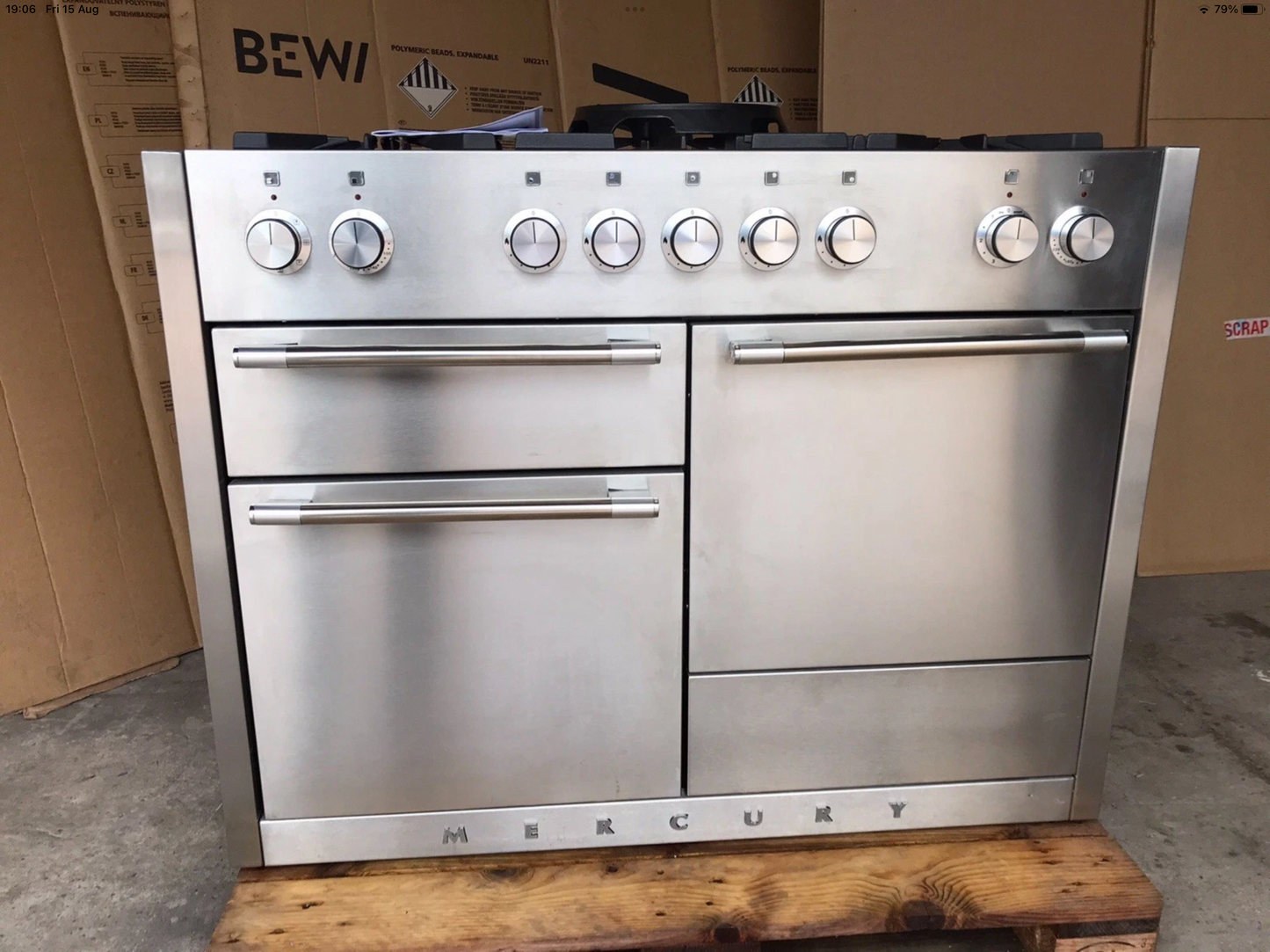 MERCURY 1100 DUAL FUEL FSD STAINLESS STEEL COOKER