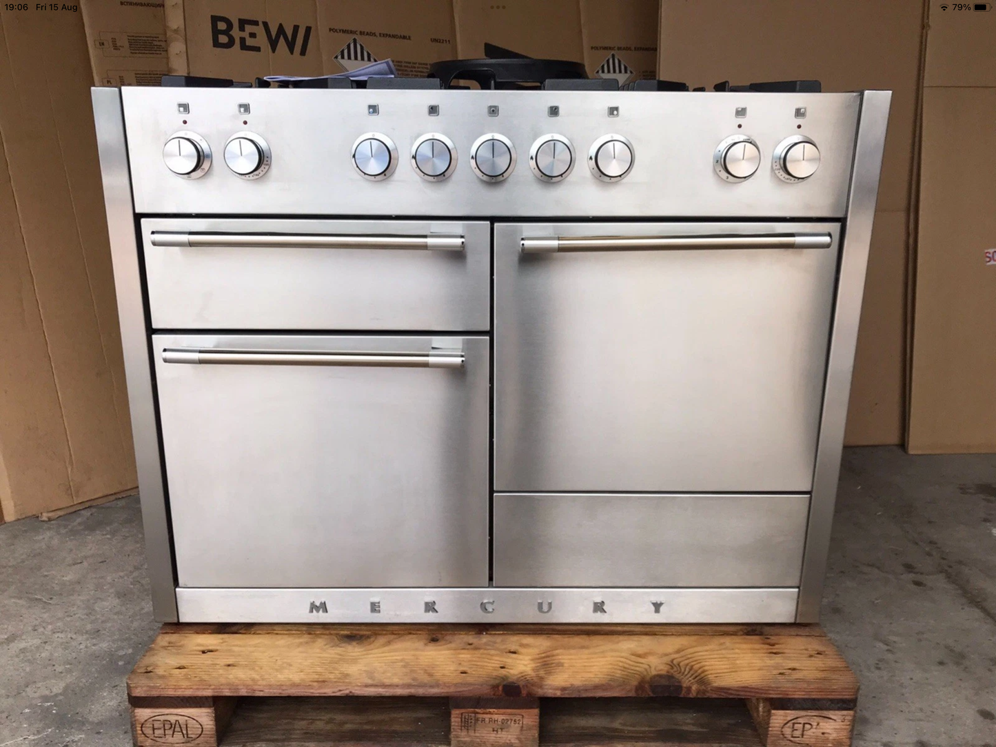 MERCURY 1100 DUAL FUEL FSD STAINLESS STEEL COOKER