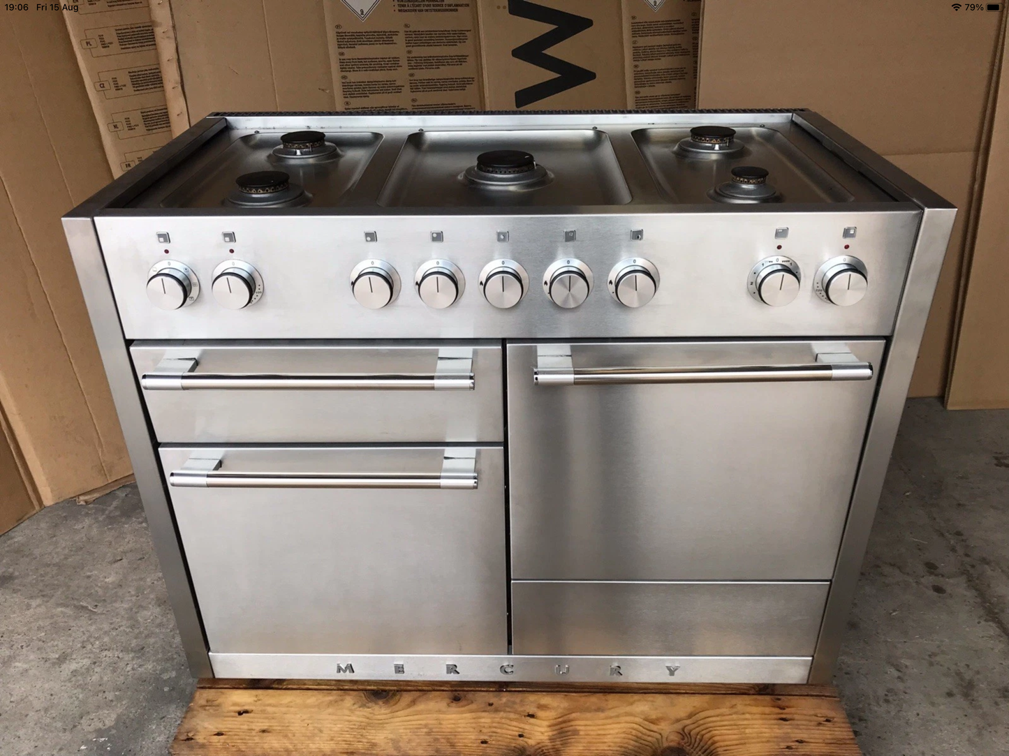MERCURY 1100 DUAL FUEL FSD STAINLESS STEEL COOKER