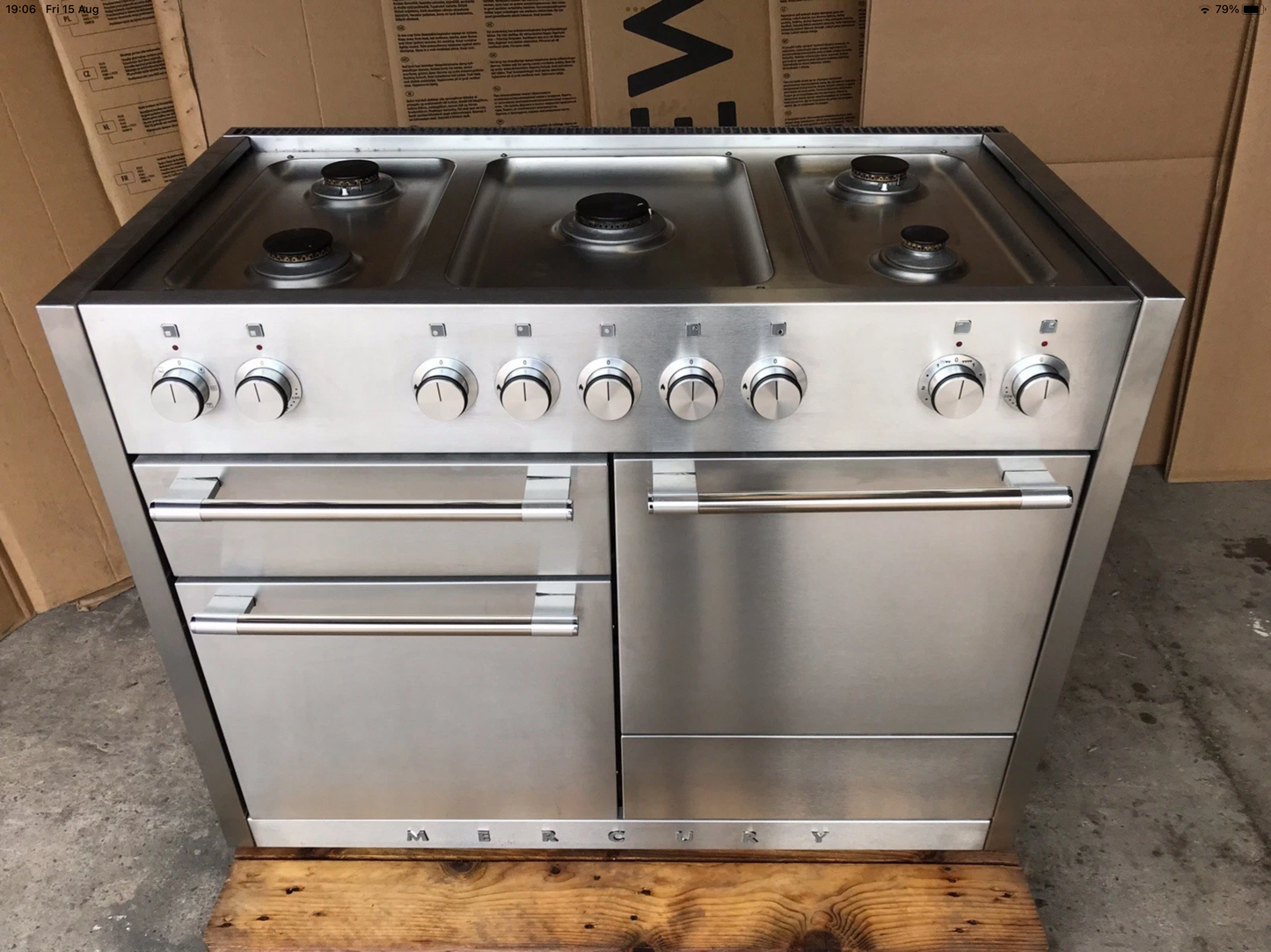 MERCURY 1100 DUAL FUEL FSD STAINLESS STEEL COOKER