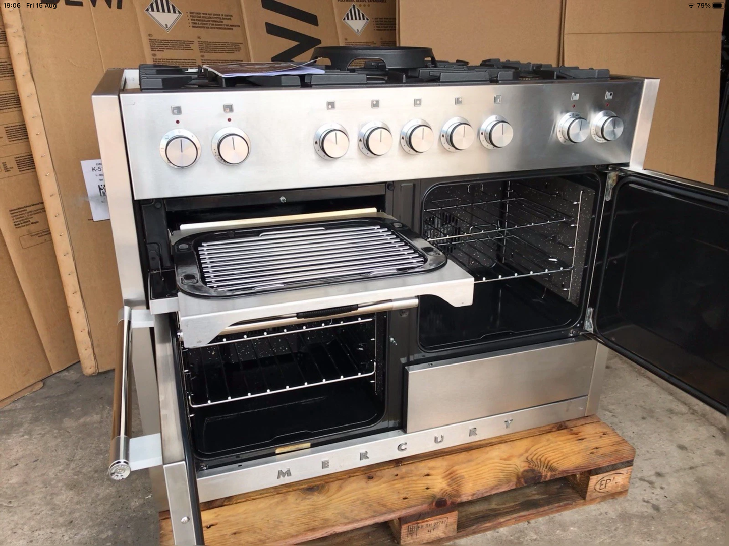 MERCURY 1100 DUAL FUEL FSD STAINLESS STEEL COOKER