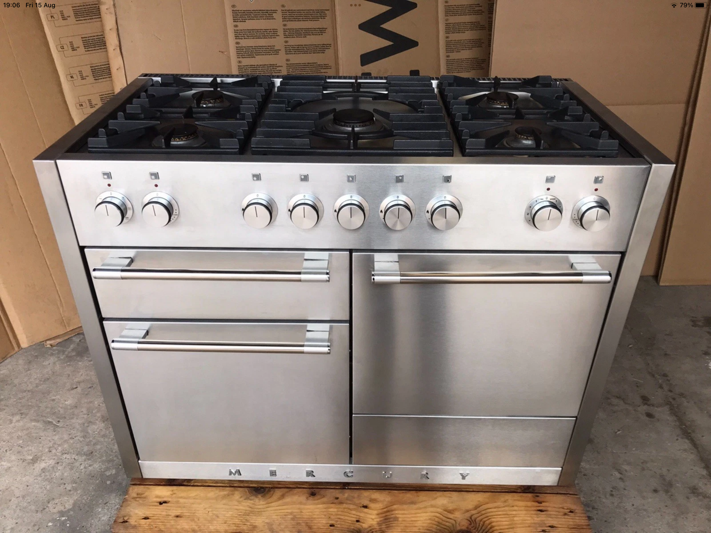 MERCURY 1100 DUAL FUEL FSD STAINLESS STEEL COOKER
